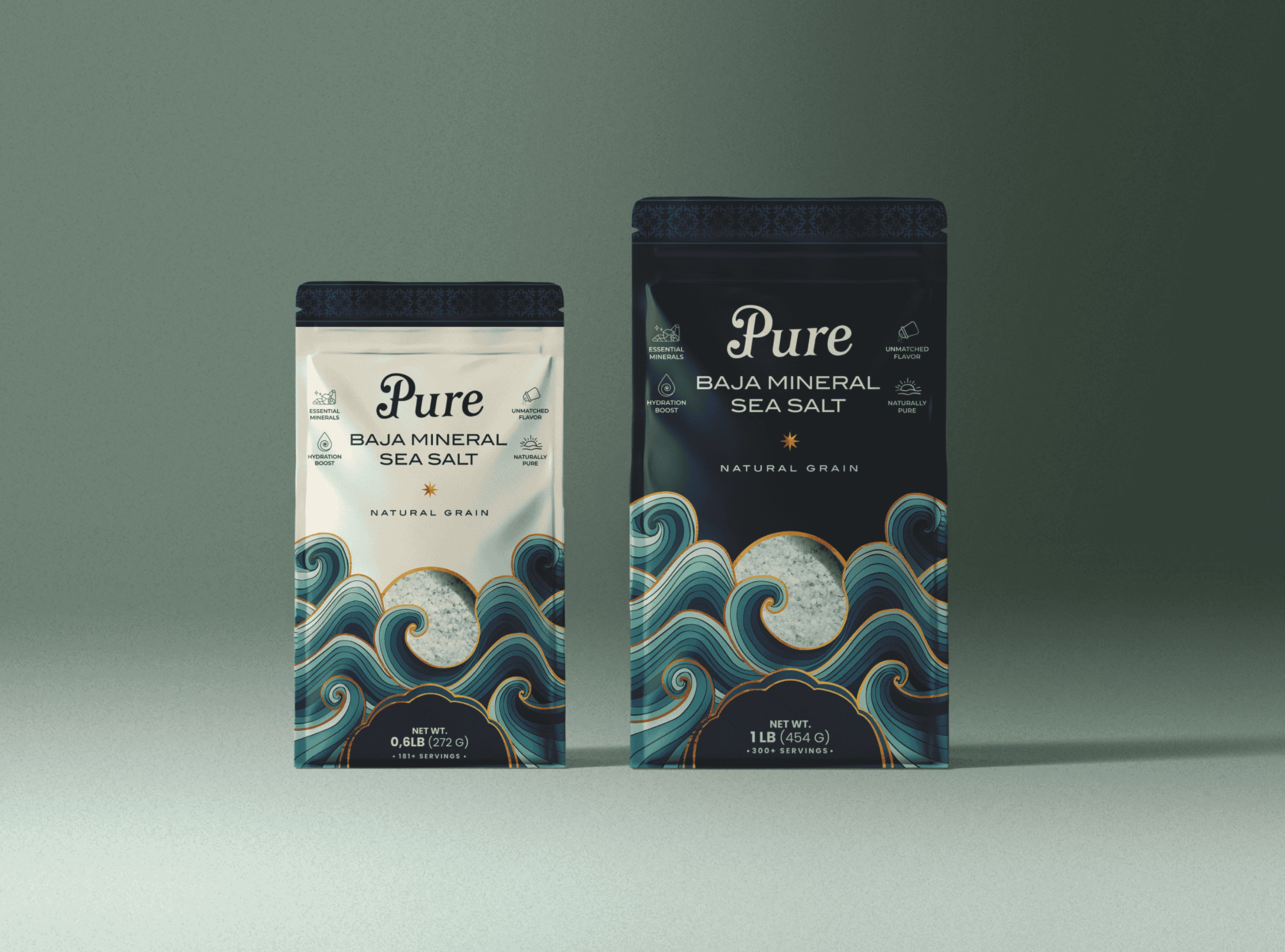 Pure Sea Salt package sizes